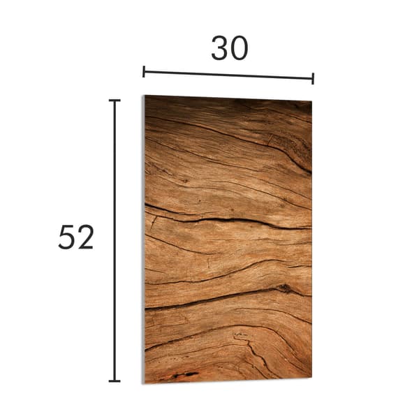 GLAS SKÆREBRÆT 30x52 Træ