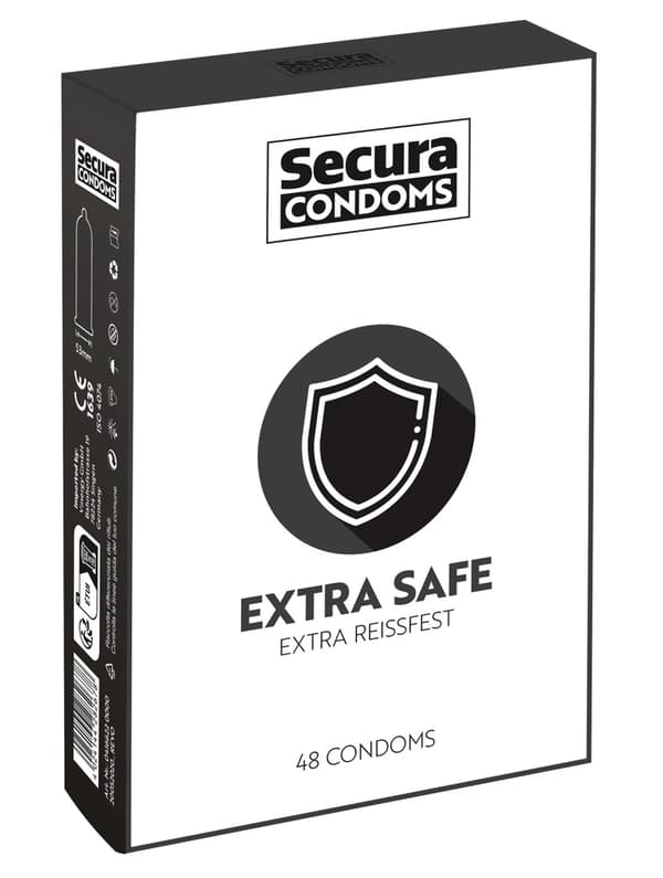 Secura Extra Safe Extra Tjocka Kondomer 48 st.
