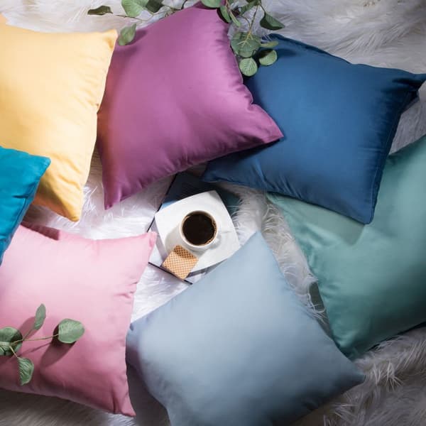 Satin pudebetræk 40x40 Nova 3 turkis
