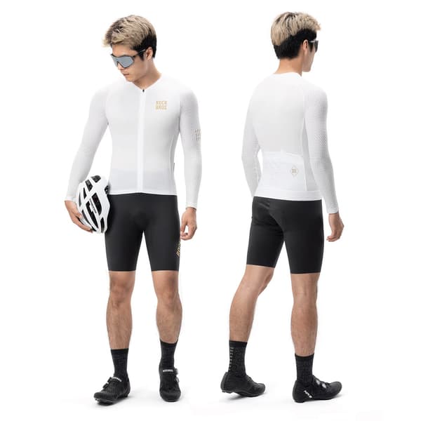 Diamond Långärmad Cykeltröja Storlek M - Vit