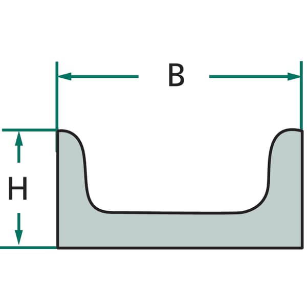 Lattialevy 775x60x30mm U-profiili