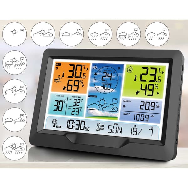 BD-905 grafitväderstation med display