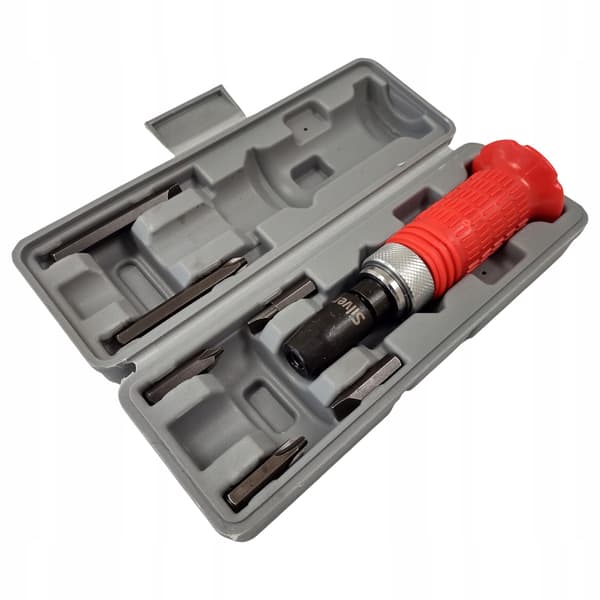 1/2" slagskruvmejsel med bits, 6-delars set, S10870