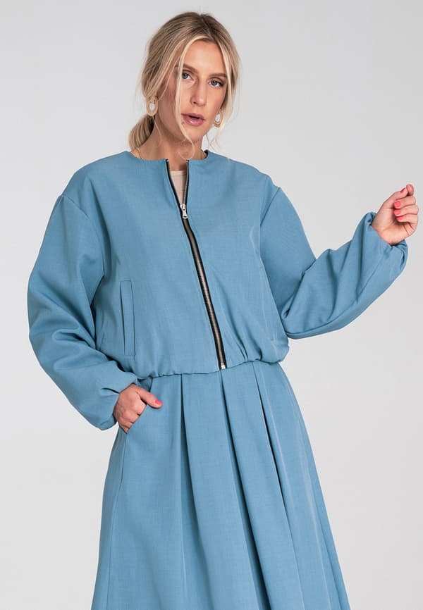 Elegant dambomberjacka blå storlek S/M
