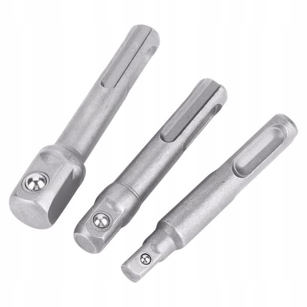 Falon-Tech SDS Plus-adaptere til 1/4 3/8 1/2 fælger, 3-pack