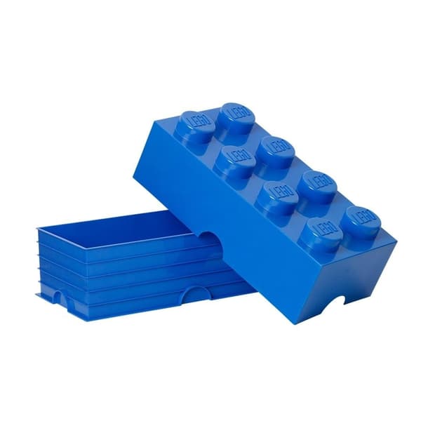 LEGO(R) blå beholder med otte klodser