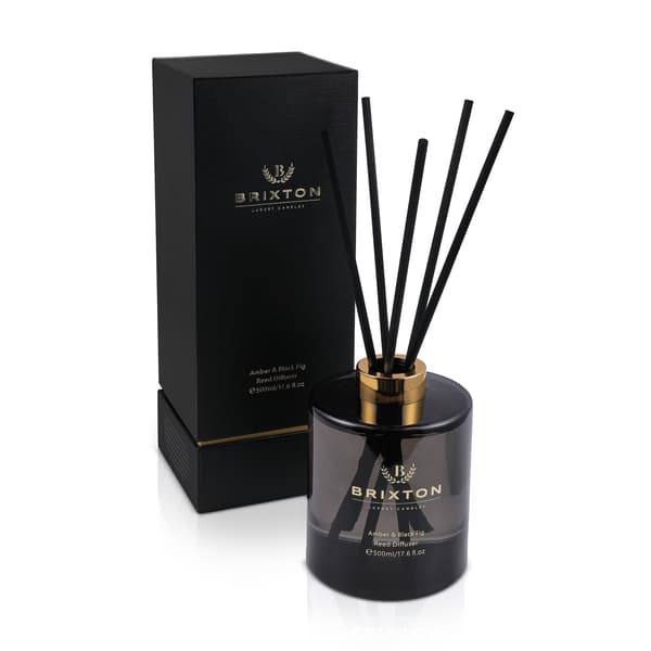 BRIXTON 500ml Amber & Black Fig Homms Glasaromdiffusor med rör