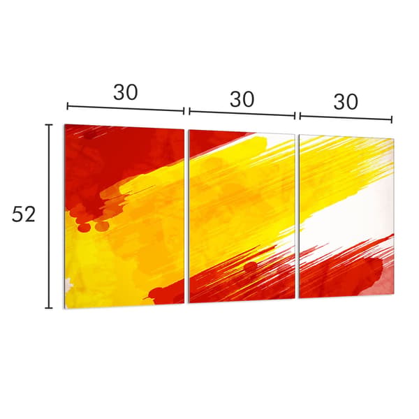 Glasbeskyttelsesplade til komfur 3x30x52