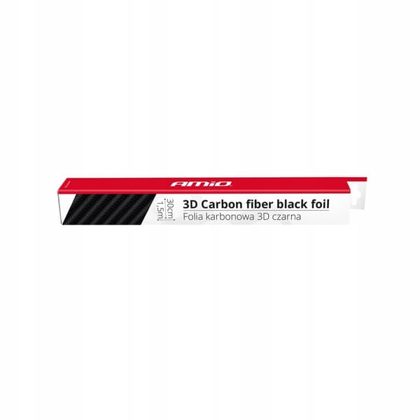 Sort Carbon 3D Bilfolie