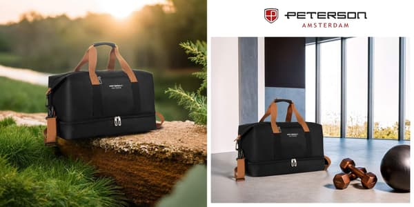 PTN 23145-8199 Sort rejsetaske