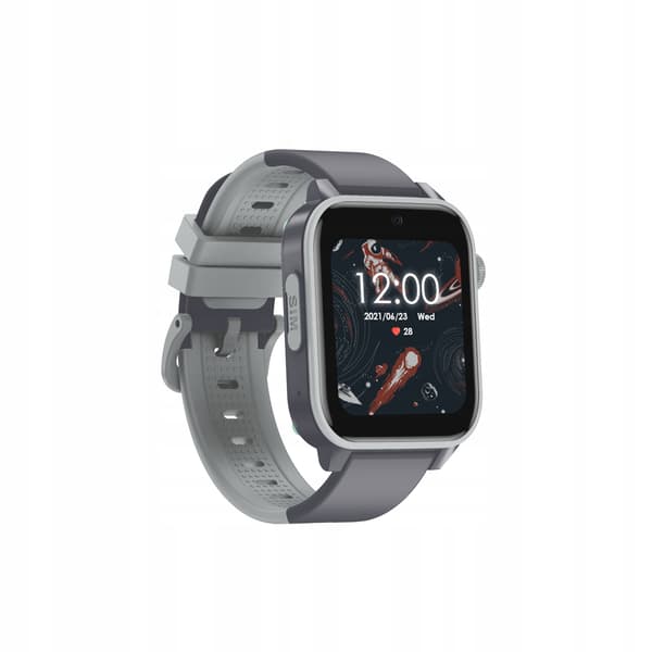 Bemi Linki2 4G LTE GPS LBS Smartwatch til børn, pulsmåler, termometer, grå