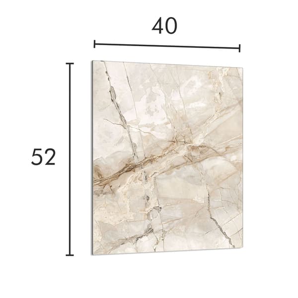 GLAS SKÄRBRÄDA 40x52 Marmor