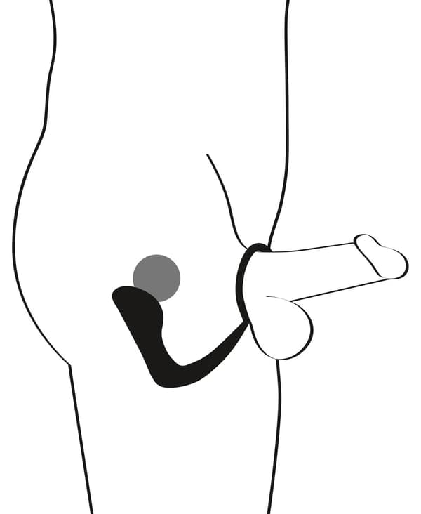Black Velvets Prostata Stimulator Erektionsring