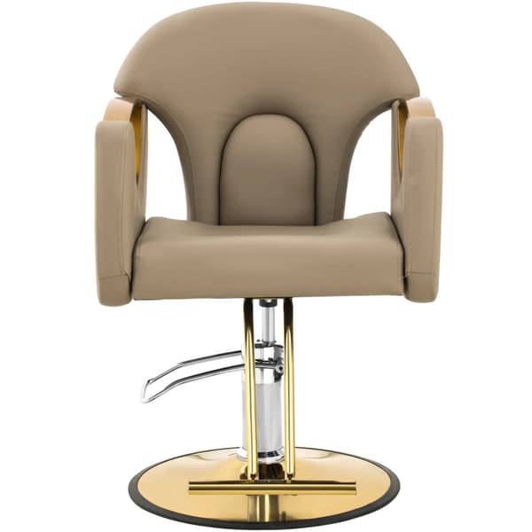 BARTON barberstol med fotstöd - beige