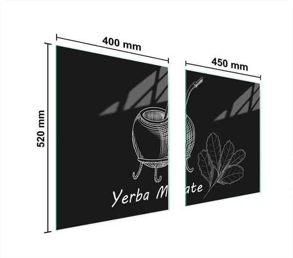 GLASBESKYTTELSESPLADE TIL KOMFUR 85x52 YERBA