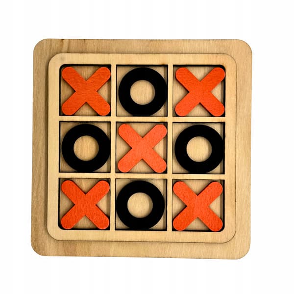 MEGADIDI ECO WOOD Tic-Tac-Toe-spil