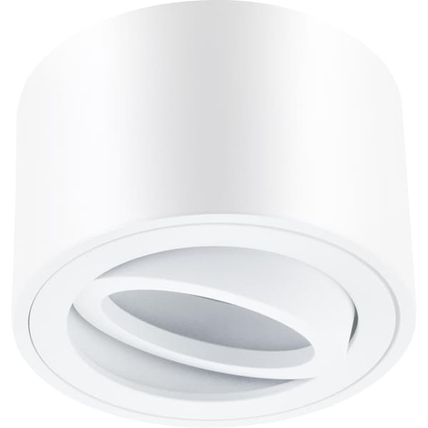 Väggmontering halogenspot rörlig rund vit 50mm AMAT-S LUMILED