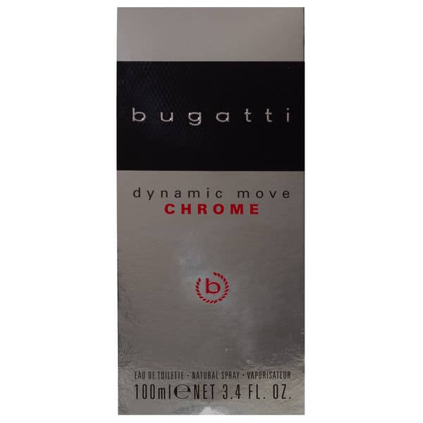 BUGATTI Dynamic Move Chrome Eau de Toilette miehille 100 ml
