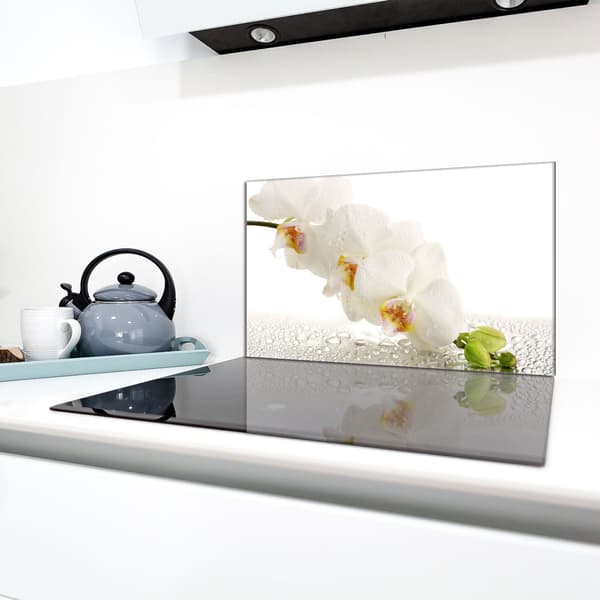 Glasbeskyttelsesplade til komfur 90x52 Orchidea