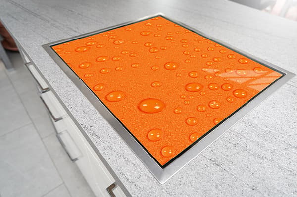 GLASSKYDDSPLÅT FÖR SPIS 70x52 DROPS