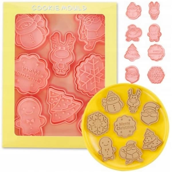 JULKAKSFORMARE PEPPARKAKSFORMARE MÖNSTER SET OM 8