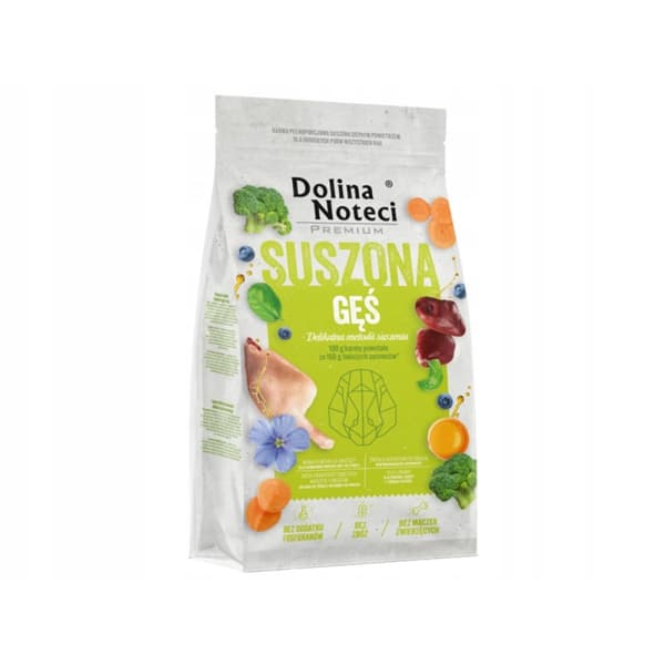 Dolina Noteci Premium gås torkat hundfoder 9 kg