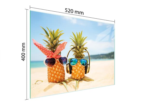 SKÄRBRÄDA I GLAS 52x40 ANANAS