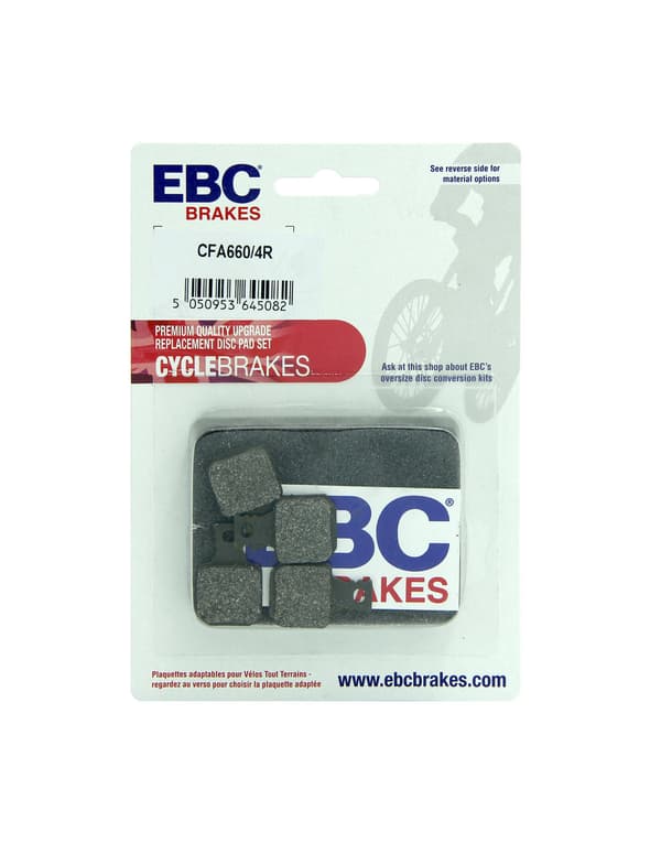 CFA660/4R - EBC Brakes Organic Performance -pyörän jarrupalat