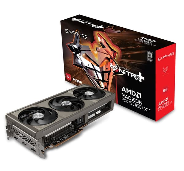 SAPPHIRE NITRO RX 9060 XT GAMING OC 16 grafikkort