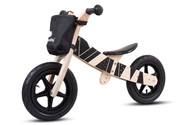 Träbalanscykel 2-i-1 Twist Plus för 2-åringar Samoa Black Edition