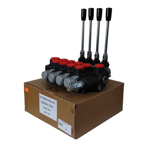 Hydraulisk fordeler 80L 4 fire-sektion