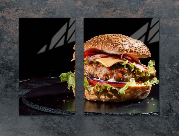 GLASSKYDDSPLÅT FÖR SPIS 70x52 HAMBURGER