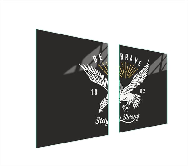 LASINEN SUOJALEVY LIEDELLE 85x52 BIRD