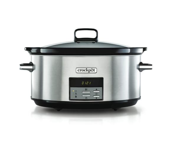 Crock-Pot CSC063X 7,5L slowcooker, digital timer, rustfrit stål