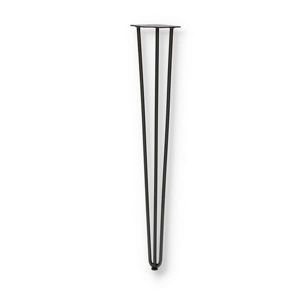 Hårnål med trippelstångsben 73 cm sort