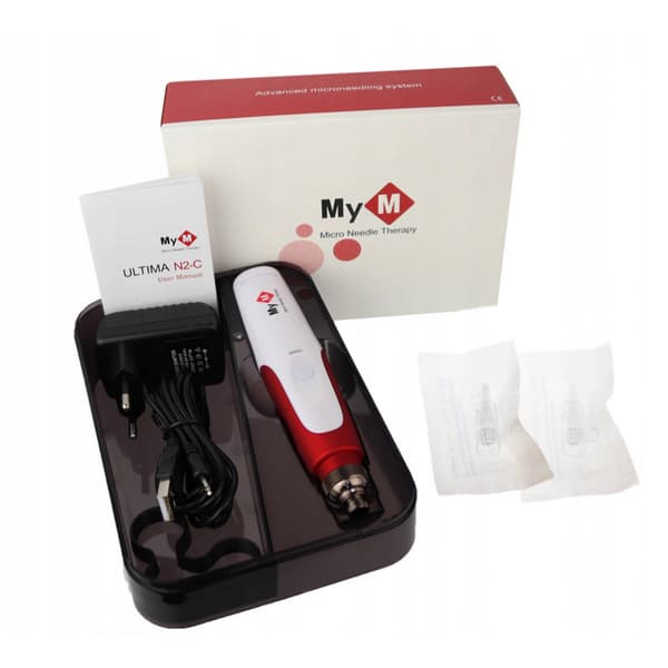 DERMA PEN Mikronåle Mesoterapi Sæt + 2 Dermapen Patroner