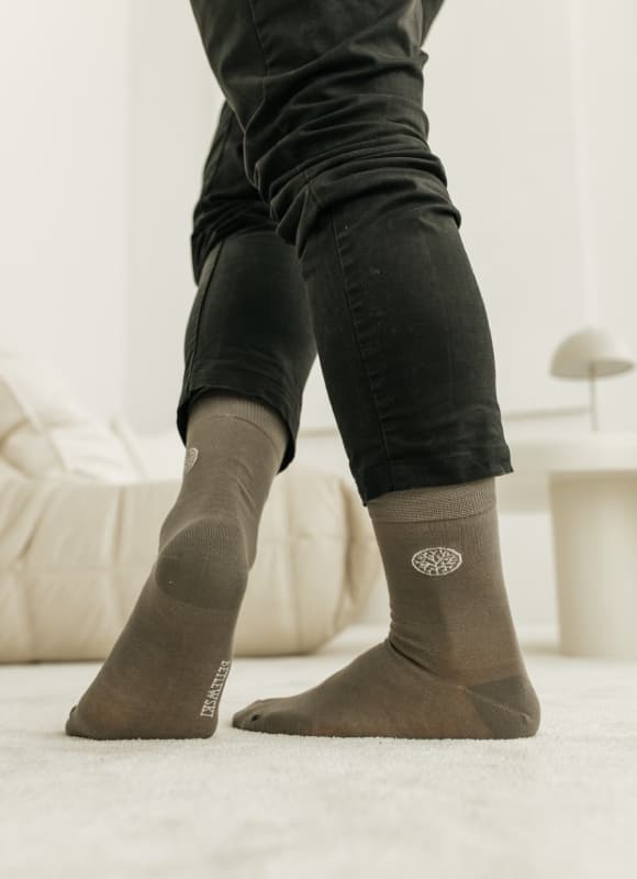 BSM-01 GRAPHITE 39-42 Yksiväriset COMFY-sukat