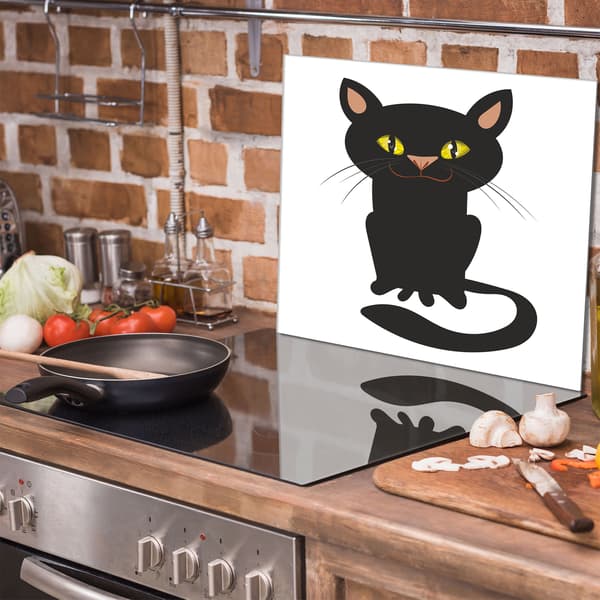 Glasbeskyttelsesplade til komfur 60x52 Kat.