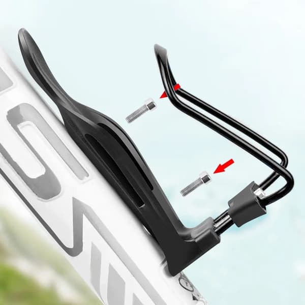 ROXAR flaskeholder i aluminium, sort