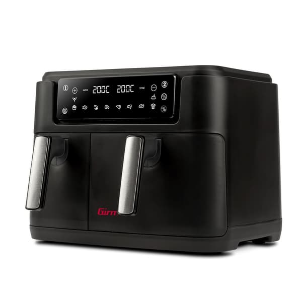 Girmi FG26 airfryer, 9 l, sort, dobbeltkammer