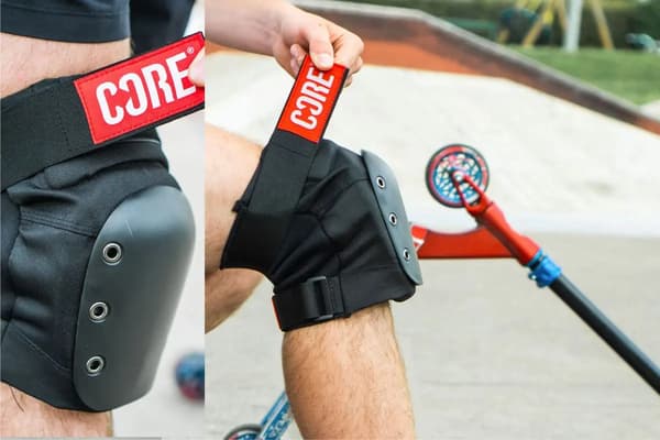Core Street Pro Knäskydd | Svart Grå L