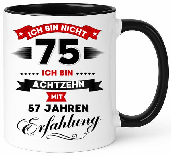 Rolig muggpresent till en 75-årsdag