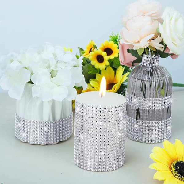 TG51184 SILVER DIAMANTRING MED STRASS