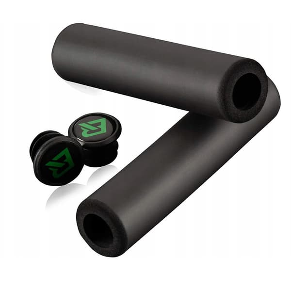 Silikone skum cykelgreb, diameter 22 mm - sort
