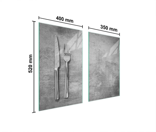 GLASSKYDDSPLATTA FÖR SPIS 75x52 BESTICK