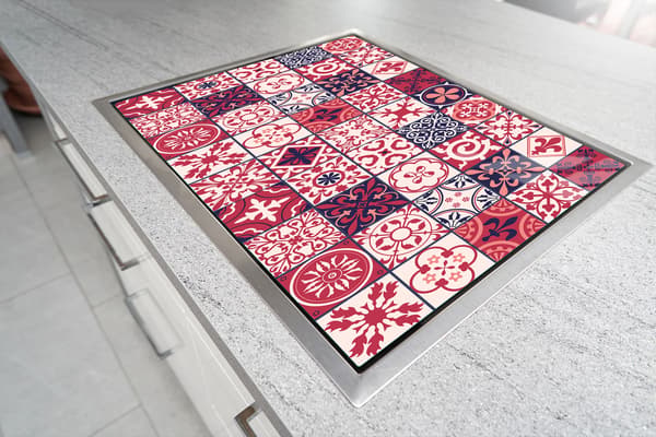 GLAS SKÆREBRÆT 52x30 MOSAIK