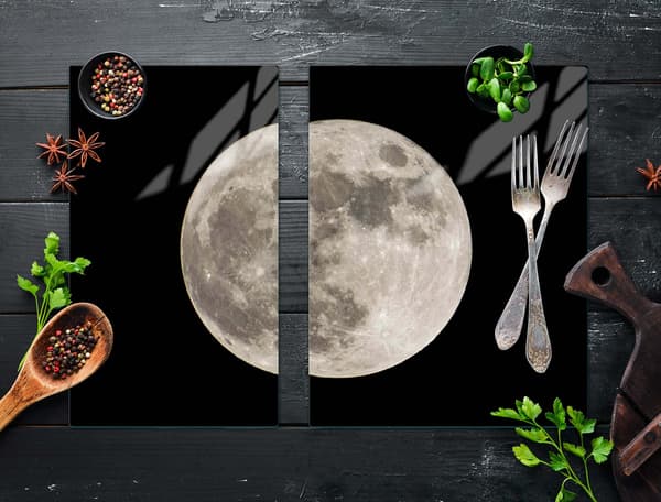 GLASSKYDDSPLÅT FÖR SPIS 70x52 MOON