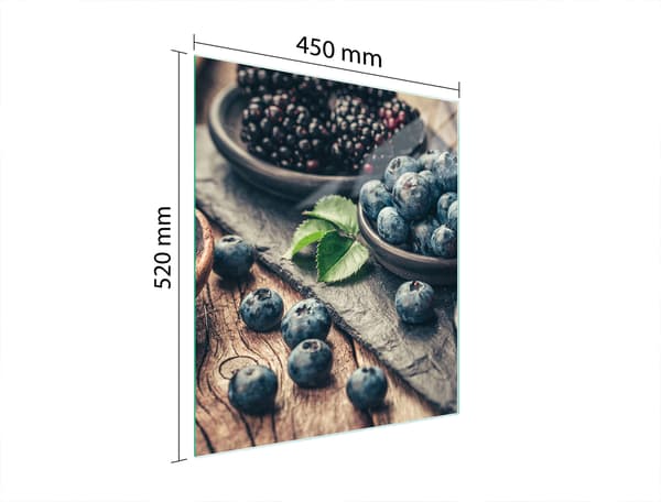 SKÄRBRÄDA I GLAS 45x52 FRUKT