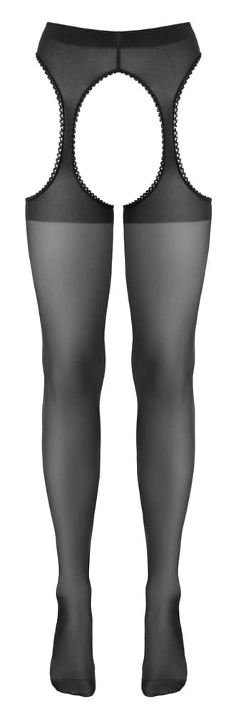 Cottelli LEGWEAR Sorte Strømper med Fin Blonde 4