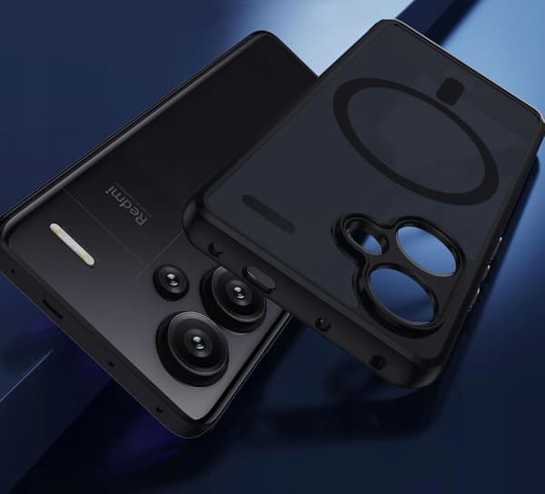Magsafe-skal mat sort til Xiaomi Redmi Note 13 Pro Plus 5G